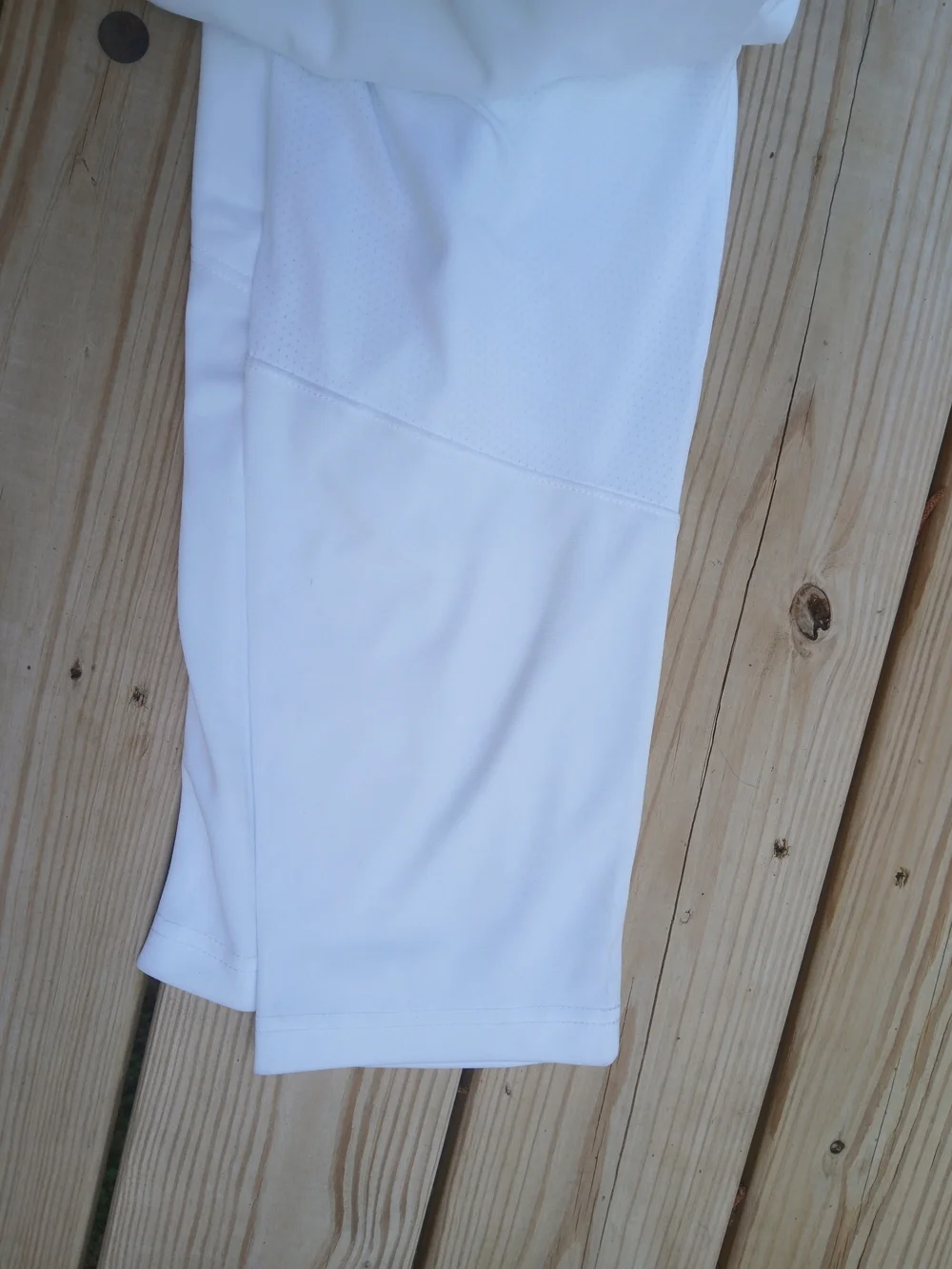 Nike White Athletic Pants with Black Swoosh and Stripe - Picture 4 of 4